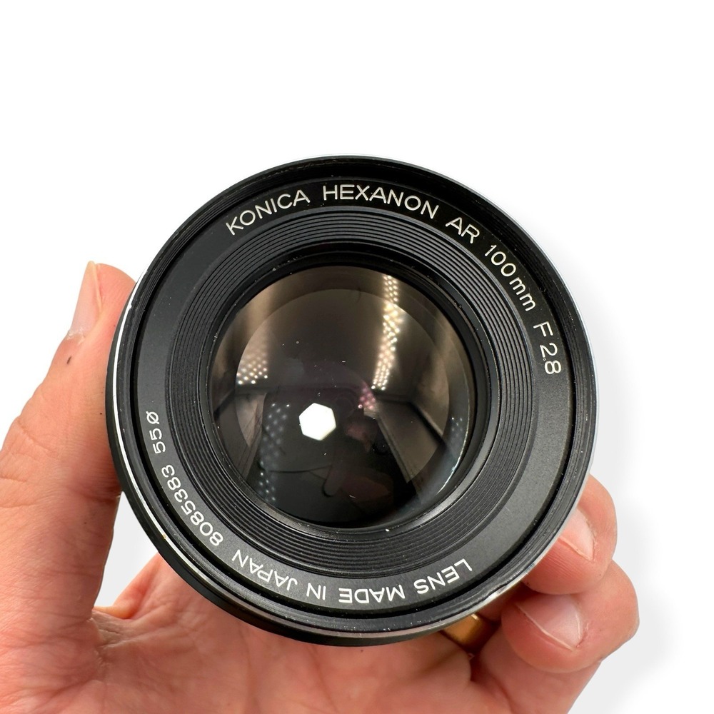 Konica Hexanon AR 100mm f2.8 Telephoto MF Lens
